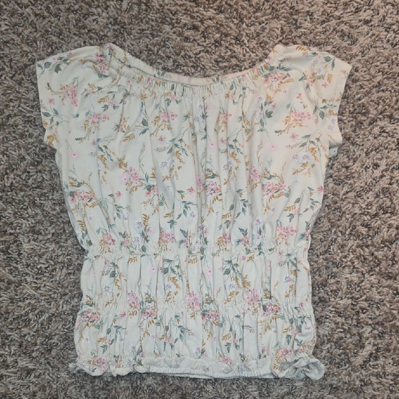 OshKosh B'gosh Other - Girls OshKosh B'gosh Floral Top in White & Pink, Size 7